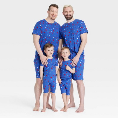 Americana Stars Matching Family Pajama Collection - Blue