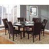 Steve Silver Co. 72" Talbot Round Dining Table Dark Oak : Seats 8, Mid-Century Modern, Wood Veneer - 3 of 3