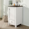 Hyleory 19.02 in. W X 19.02 in. D X 34.8 in. H Single Basin Bath Vanity in White with White Ceramic Top （Assembled） - 3 of 4
