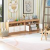 Tangkula Kids Bookshelf Toy Storage Organizer with Spacious Tabletop Wooden Display Storage Cabinet Natural - 4 of 4