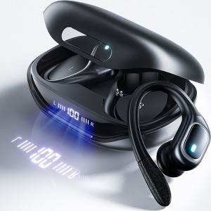 VEATOOL Wireless Earbuds Bluetooth 5.3 Headphones with 80H Playback, IPX7 Waterproof Over Ear Buds with LED Power Display for Sports Running Workouts - 1 of 4
