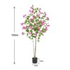 Artificial Tree with Real Touch Leaves, Green Plant Bougainvillea Tree for Photography Studio Atmosphere Decoration Artificial Landscape 1.5m - 2 of 4