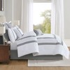 Okak Queen/King 8-Piece Classic Pattern Embroidered Bed Comforter Set with Decorative Pillow,Comfortable Quilt Bedding Sets,Machine Washable - 4 of 4