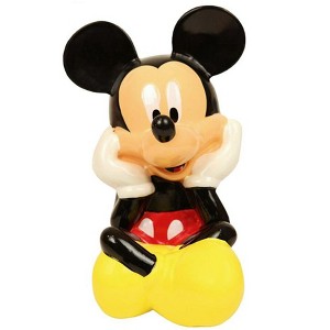Disney Mickey Mouse Piggy Bank for Boys & Girls  Kids Ceramic Coin Bank with Rubber Stopper - 1 of 4