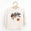Tis The Season Ghost Retro - Toddler Long Sleeve Graphic Tee and Youth Long Sleeve Graphic T-Shirt - 2 of 3