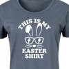 Women's - Instant Message - This Is My Easter Shirt Graphic T-shirt Dress - 2 of 4