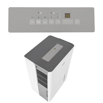 BLACK+DECKER 50 Pint White and Gray Portable Dehumidifier with Humidistat