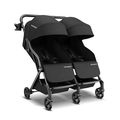 Mompush Lithe Double Stroller - Black