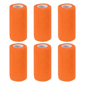 Unique Bargains Self-Adhesive Elastic Breathable Athletic Tapes 6 Rolls - 1 of 4