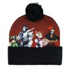 My Hero Academia Beanie Deku Shoto Bakugo Sublimated Knit Cuffed Winter Hat with Pom Multicolored - 2 of 4