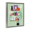 Stupell Industries Witchy Halloween Bookshelf Floating Frame Canvas Art - 2 of 4