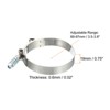 Unique Bargains 304 Stainless Steel T-Bolt Connecting Hose Clamps 2 Pcs - 2 of 4