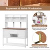 Whisen Solid Fir Wood Potting Bench with Hutch, Drawer & Adjustable Shelves, Outdoor Garden Workstation for Backyard Planting - 4 of 4