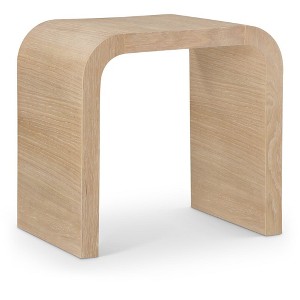 Meridian Furniture,Cresthill White Oak End Table - 1 of 4