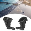 Unique Bargains Front Windshield Wiper Nozzles for Cadillac CTS with Gaskets - Black Pack of 2 - 3 of 4