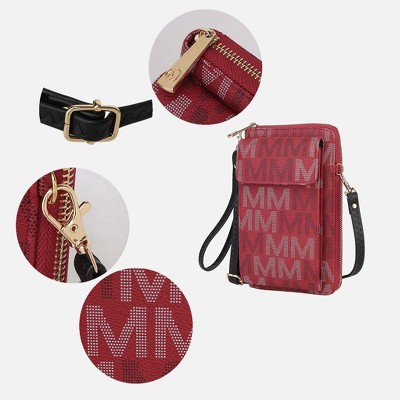 MKF Collection Phone Wallet Crossbody Wristlet Bag 3-in-1 , Cossetta | MKF Collection by Mia K - White — фото 4