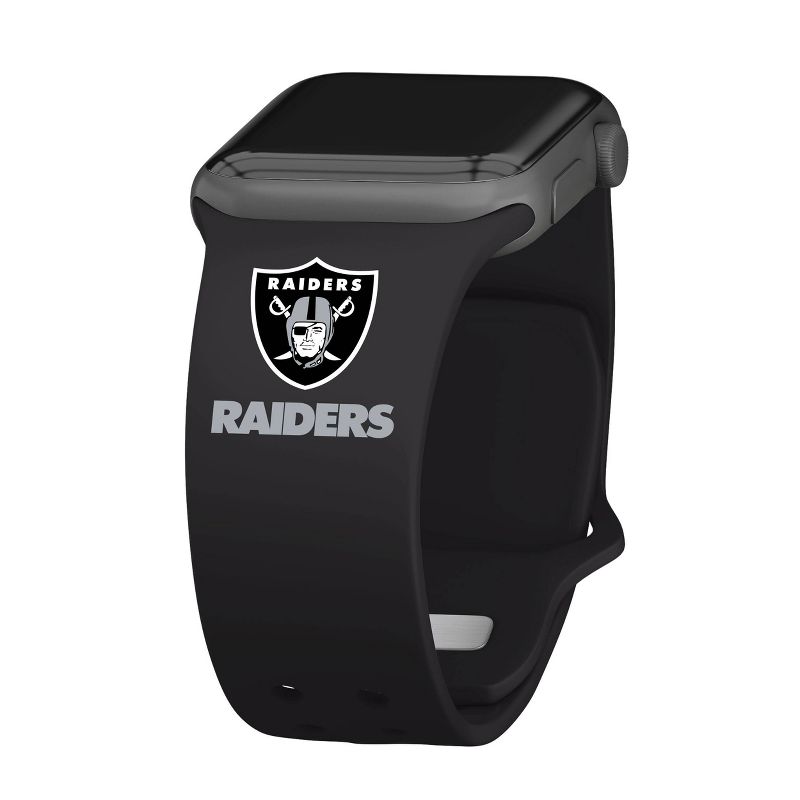 NFL Las Vegas Raiders Wordmark Apple Watch Band  
, 1 of 4
