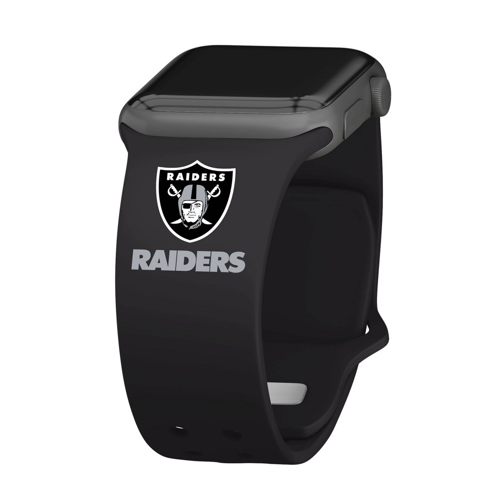 Photos - Watch Strap NFL Las Vegas Raiders Wordmark Apple Watch Band - 42/44/45/49mm
