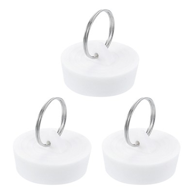 Unique Bargains Bathroom Kitchen Laundry Rubber Hanging Ring Sink Bathtub Drain Stoppers