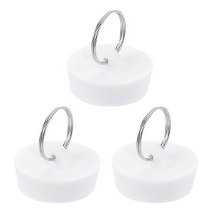 Unique Bargains Bathroom Kitchen Laundry Rubber Hanging Ring Sink Bathtub Drain Stoppers - 1 of 4