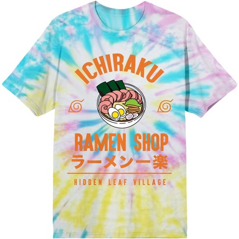 Naruto Shippuden Anime Cartoon Ramen Shop Mens Tie Dye Tee : Target