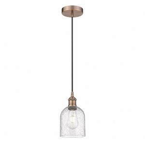 Bella - 1 Light Cord Hung Mini Pendant In Industrial Style-9.5 Inches Tall and 5.5 Inches Wide - 1 of 1