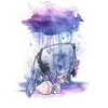 Boy's Winnie the Pooh Rainy Watercolor Eeyore T-Shirt - 2 of 4