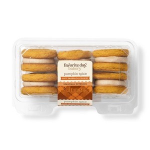 Pumpkin Spice Soft Sandwich Cookies - 7.75oz/6ct - Favorite Day™ - 1 of 3