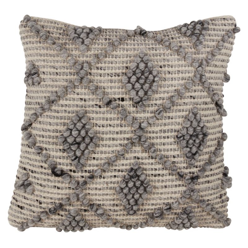 18"x18" Diamond Weave Square Throw Pillow - Saro Lifestyle, 1 of 5