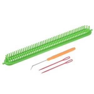 Unique Bargains Portable Knitting Loom Machines Kit with Accessories for Scarf - 1 of 4