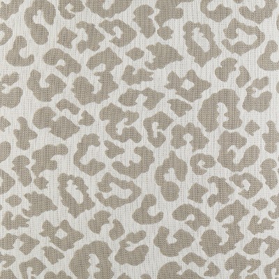 Contemporary Beige Leopard Slipper Chair with Gold Tapered Legs