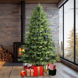 NicBex 6.5ft Prelit Artificial Christmas Tree with 1791 Branch Tips and 450 Dual Color Lights for Indoor - 1 of 4