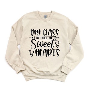 Simply Sage Market Women's Graphic Sweatshirt My Class Is Full Of Sweethearts - 1 of 4