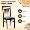 Tangkula Upholstered Dining Chair Set of 2 Kitchen Armless Padded w/ Slanted Backrest - image 4 of 4