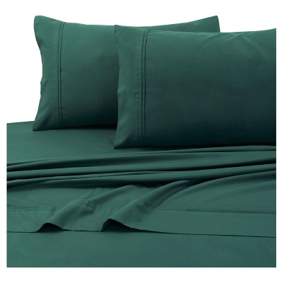 Microfiber Solid Deep Pocket Sheet Set (King) Teal 110 GSM - Tribeca Living