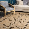 Nuloom Kamilah Geometric 5x8 Jute Indoor Area Rug for Dining Room Rug Neutral Rug Living Room Rug Kitchen, Natural/Ivory - 4 of 4