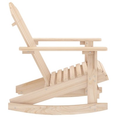 Light Fir Wood Adirondack Rocking Chair for Patio