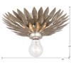 Crystorama Lighting Broche 1 - Light Flush Mount in  Antique Silver - 2 of 4