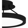 Quoizel Lighting Outskirts 1 - Light Semi-Flush Mount in  Earth Black - 3 of 4