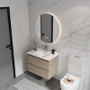 SEVOBAL Bathroom Storage Cabinets Wall Mounted Vanity With Ceramic Sink And Soft Close Drawers for Modern Homes, Beige, 24"*18.3"*20.5" - 2 of 4
