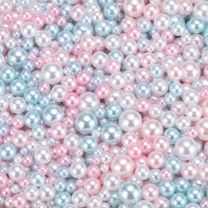 Unique Bargains Crafting Decorative Fillers No Hole Vase Faux Pearl 0.12-0.31inch 800 Pcs - 1 of 4
