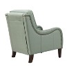 Set of 2 Regina 27.56" Wide Genuine Leather Armchair with Removable Cushions and English Arms  | ARTFUL LIVING DESIGN - 4 of 4