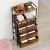 5 Drawers Dresser for Bedroom, 47" Tall Dresser Chest of Drawers with Side Hooks, Fabric Closet Dresser Tower Furniture - 2 of 4