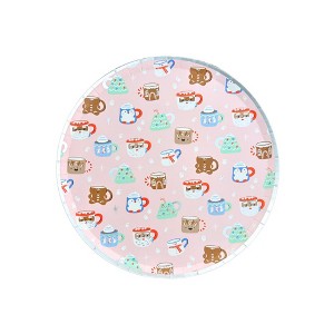 Daydream Society - Christmas Mug Print Small Plates - Pack of 8 Paper Plates - 1 of 3