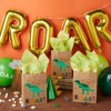 Blue Panda 24 Pack Dinosaur Party Bags with Handles, Green Foil T-Rex for Kids Birthday, Dino Themed Baby Shower Party Favor (8.6 x 6.3 X 3.2 In) - 2 of 4