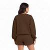 Cherie Code Women's Long Sleeve Cotton Sweatshirt and Shorts Set – Casual Fit with Elastic Waist and Pockets - 3 of 4