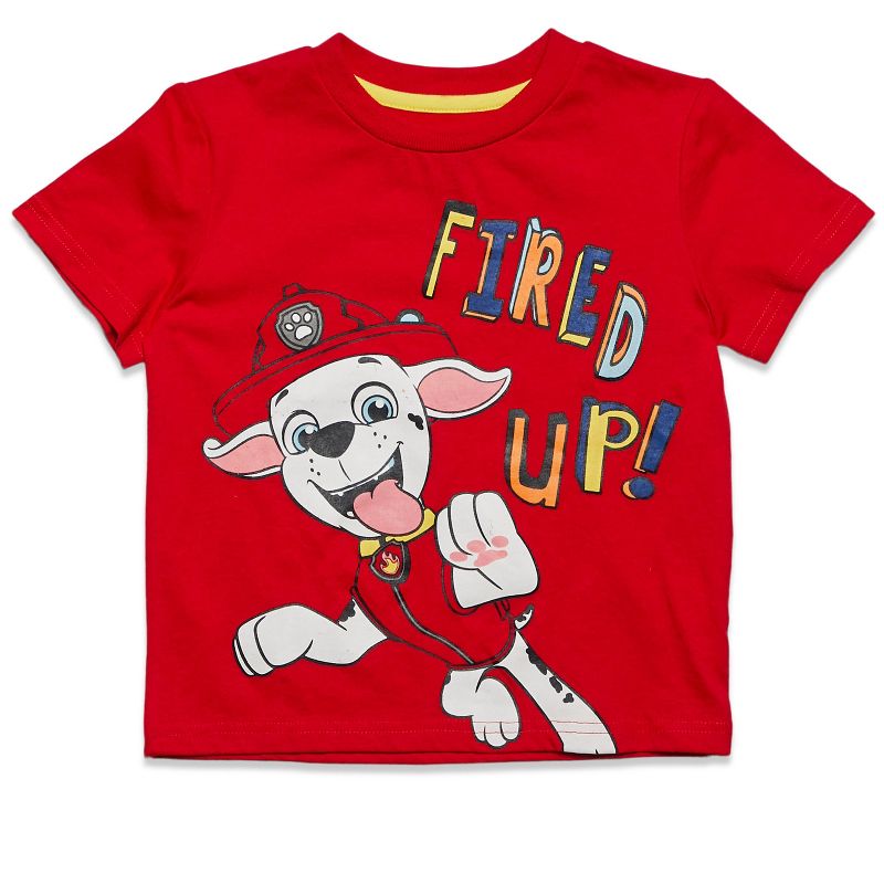PAW Patrol Chase Marshall Little Boys 3 Pack Graphic T-Shirt , 4 of 5