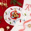 Pavilion Gift Company - Holiday - 11.5" Glass Platter with Bowl - Serving Platters - 2 of 4