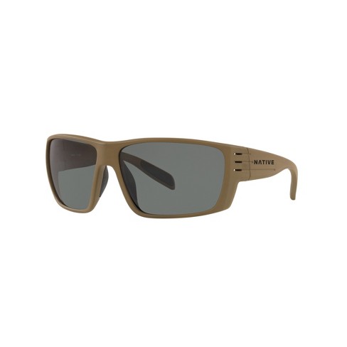 Glintbay Replacement Sunglass Lenses For Native Griz - Polarized Advanced Black, 100% UV400, 66mm