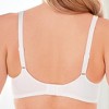 Collections Etc Bestform Satin Trim Wireless Cotton Bra - image 3 of 4